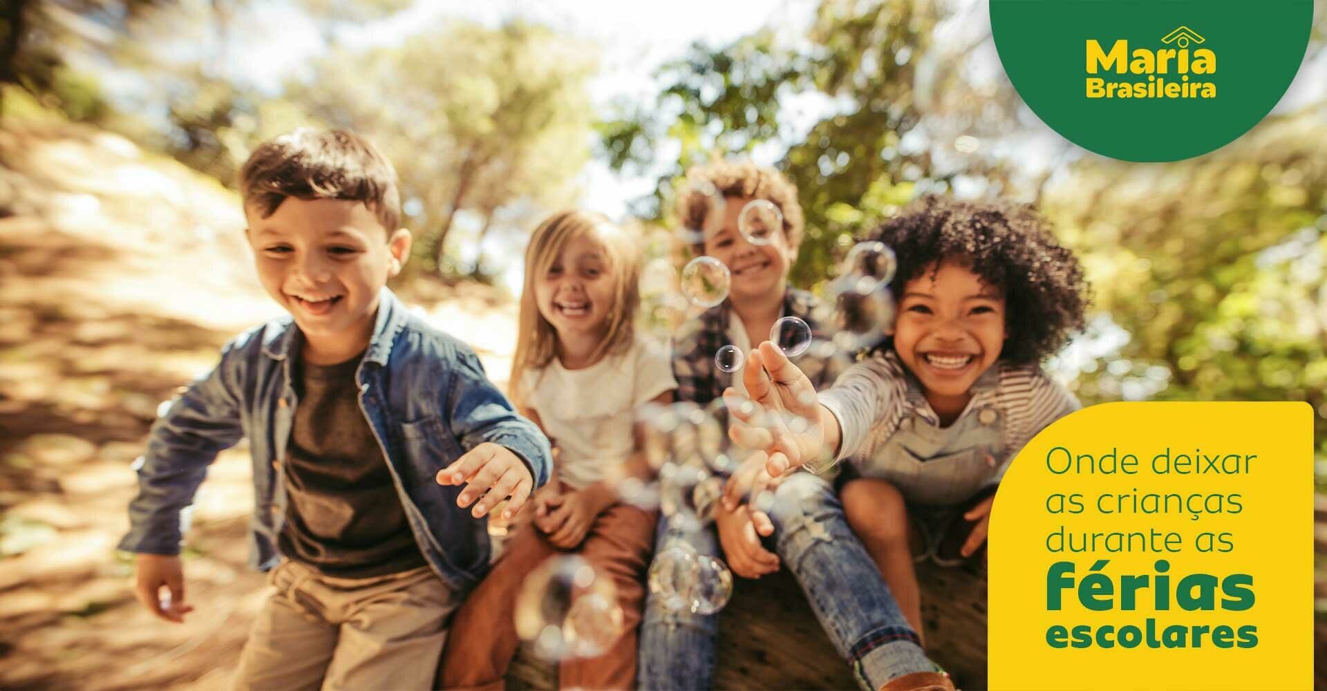 Imagem ilustrativa para o artigo 5 dicas de onde deixar as crianças nas férias escolares da Maria Brasileira